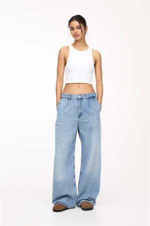 Pull&Bear Jeans Gamba Larga Con Pinces