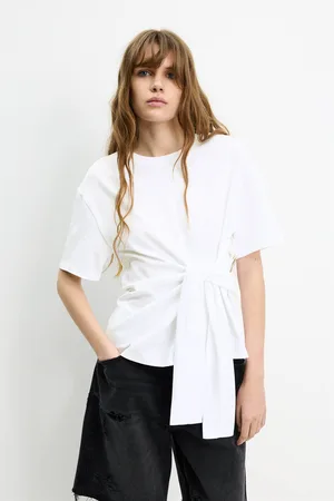 Pull&Bear Maglietta A Maniche Corte Con Nodo