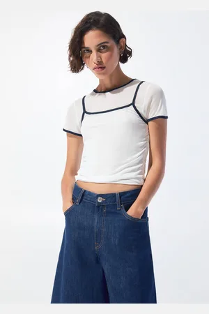 Pull&Bear Maglietta Con Doppia Finitura A Contrasto