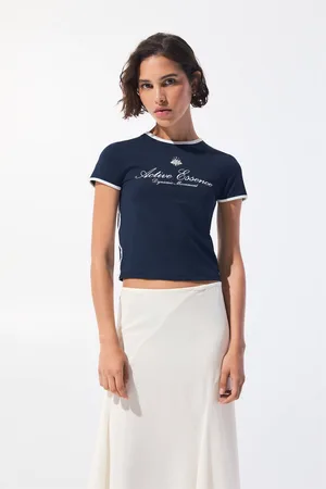 Pull&Bear Maglietta Cropped Active Essence