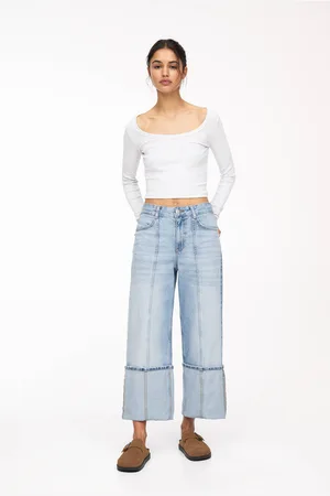 Pull&Bear Jeans Baggy Con Orli Con Risvolto