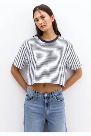 Pull&Bear Maglietta Cropped A Maniche Corte