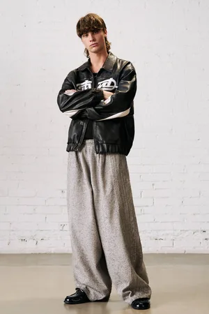 Pull&Bear Giacca In Pelle Con Ricamo Stwd