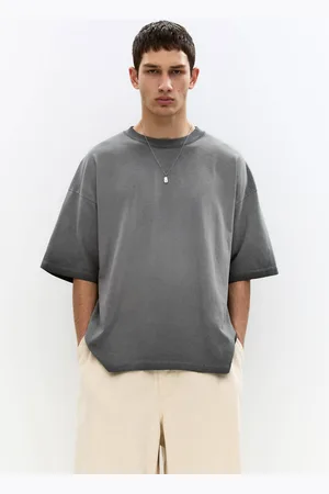 Pull&Bear Maglietta Boxy Effetto Slavato