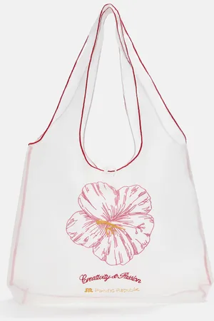 Pull&Bear Borsa Shopper Trasparente Con Fiore