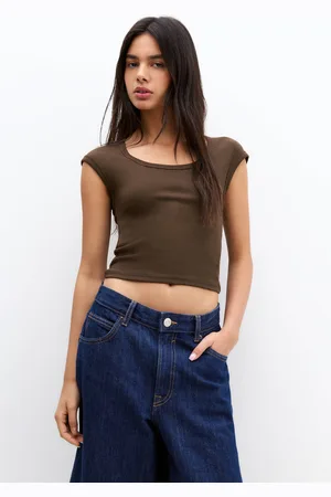 Pull&Bear Maglietta Canneté Maniche Corte