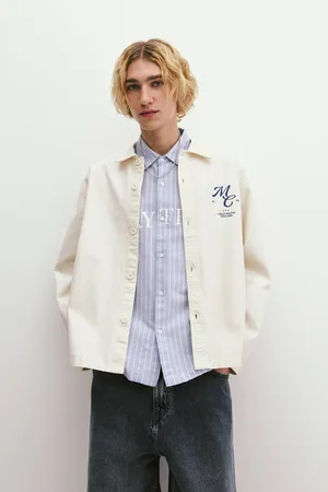Pull&Bear Giacca Camicia In Cotone Con Toppa