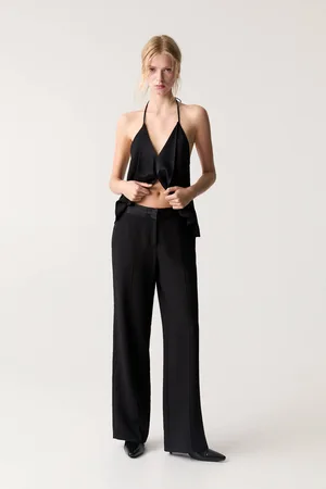 Pull&Bear Pantaloni Eleganti Con Vita Satinata