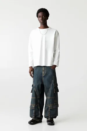 Pull&Bear Jeans Cargo Superbaggy Stwd
