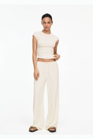 Pull&Bear Pantaloni Wide Leg In Crêpe