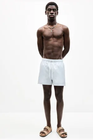 Pull&Bear Costume Da Bagno A Righe Seersucker