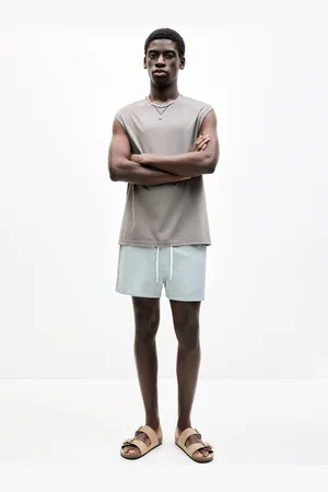 Pull&Bear Costume Da Bagno A Righe Seersucker
