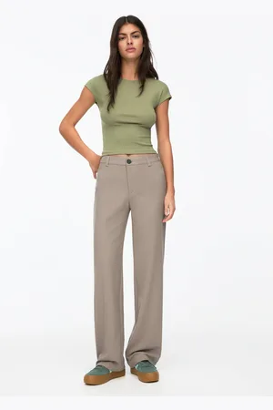Pull&Bear Pantaloni Eleganti Dritti A Vita Alta