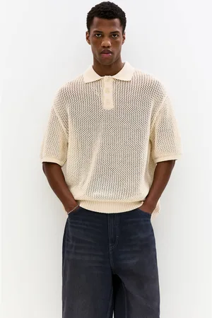 Pull&Bear Polo A Maniche Corte In Maglia Traforata