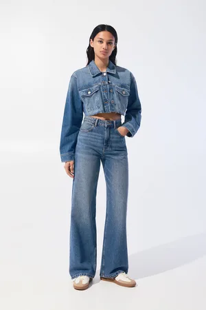 Pull&Bear Jeans Wide Leg A Vita Alta