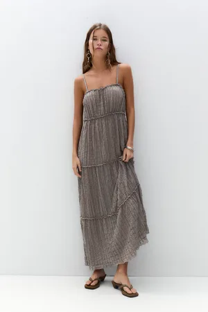 Pull&Bear Vestito Midi A Pannelli
