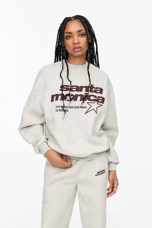 Pull&Bear Felpa Con Stampa Grafica Varsity