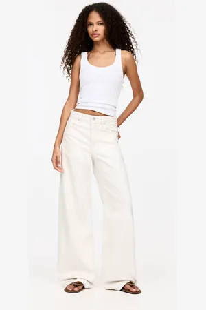 Pull&Bear Jeans Wide Leg A Vita Alta