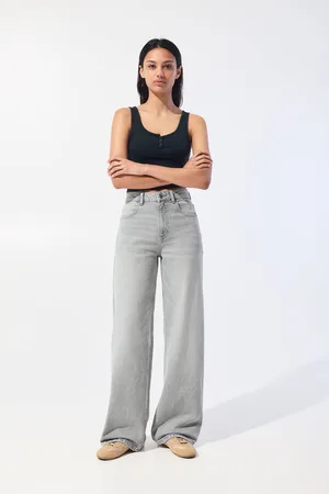 Pull&Bear Jeans Wide Leg A Vita Alta