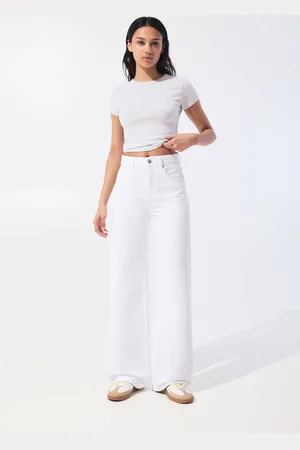 Pull&Bear Jeans Wide Leg A Vita Alta