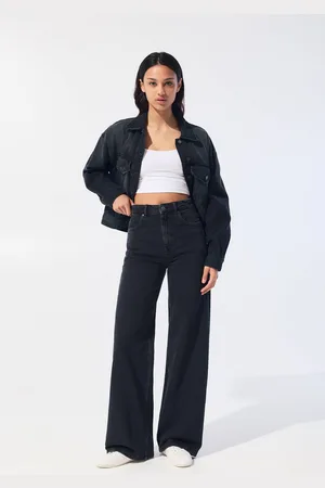 Pull&Bear Jeans Wide Leg A Vita Alta
