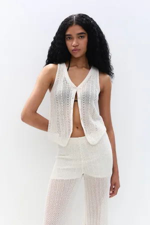 Pull&Bear Gilet In Crochet Con Bottoni
