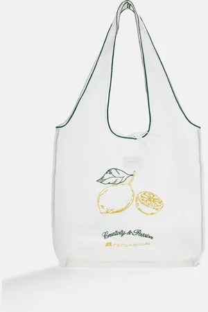 Pull&Bear Borsa Shopper Trasparente Con Limone