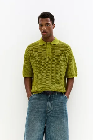 Pull&Bear Polo A Maniche Corte In Maglia Traforata