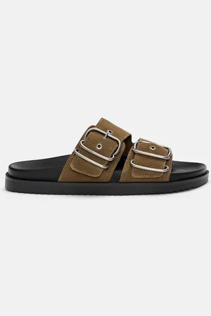 Pull&Bear Sandali Bassi Con Fibbie In Pelle