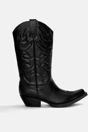 Pull&Bear Stivali Cowboy Con Impunture