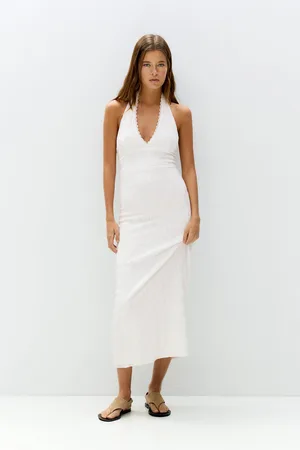 Pull&Bear Vestito Midi In Sangallo