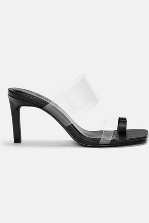 Pull&Bear Sandali Con Tacco Alto In Vinile Con Separatore Per Le Dita