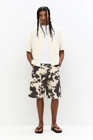 Pull&Bear Bermuda Con Stampa Animalier Mucca