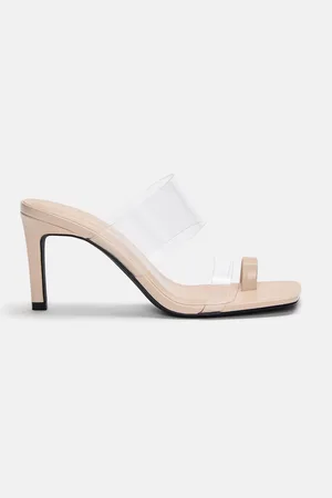 Pull&Bear Sandali Con Tacco Alto In Vinile Con Separatore Per Le Dita