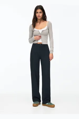 Pull&Bear Pantaloni Eleganti Dritti A Vita Alta