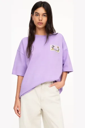 Pull&Bear Maglietta Viola Mickey Mouse