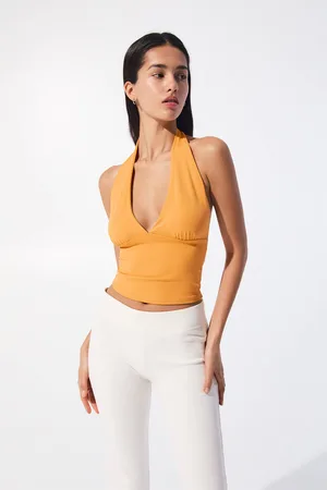 Pull&Bear Top Halter Con Schiena Scoperta