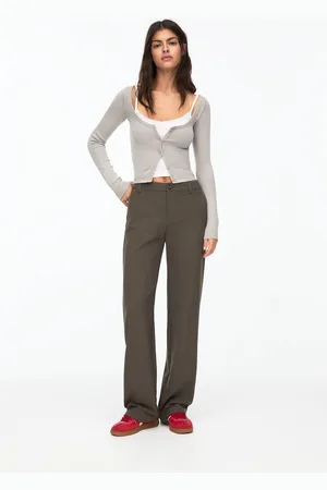 Pull&Bear Pantaloni Eleganti Dritti A Vita Alta