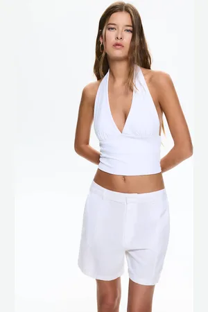 Pull&Bear Top Halter Con Schiena Scoperta