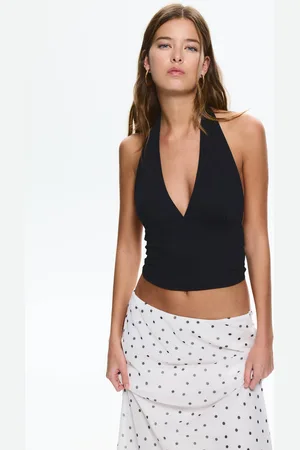 Pull&Bear Top Halter Con Schiena Scoperta