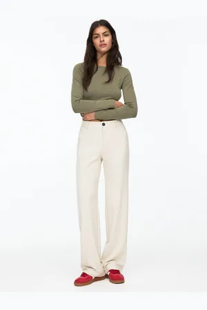 Pull&Bear Pantaloni Eleganti Dritti A Vita Alta