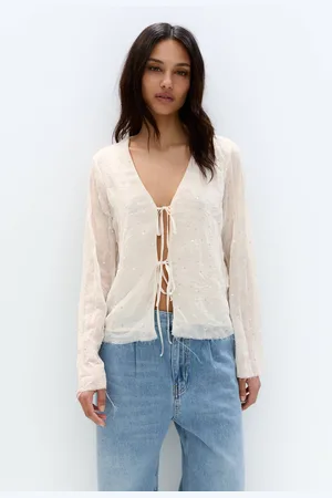 Pull&Bear Blusa In Tulle Con Paillettes
