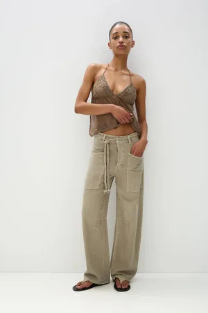 Pull&Bear Pantaloni Baggy Con Laccio