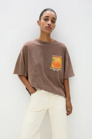 Pull&Bear Maglietta Con Stampa Grafica Di Arance