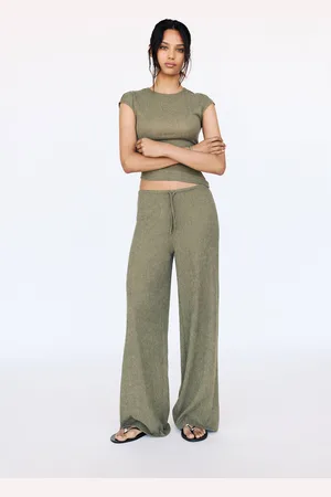 Pull&Bear Pantaloni Wide Leg In Crêpe
