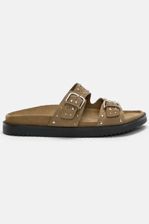 Pull&Bear Sandali Con Fibbie E Borchie In Pelle