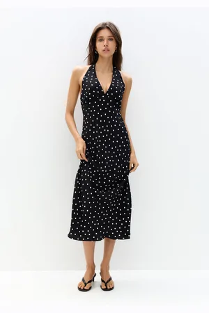 Pull&Bear Vestito Midi A Pois