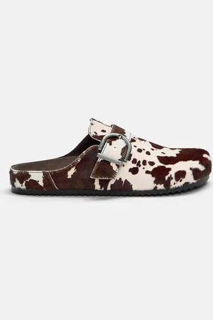 Pull&Bear Zoccoli In Pelle Di Mucca