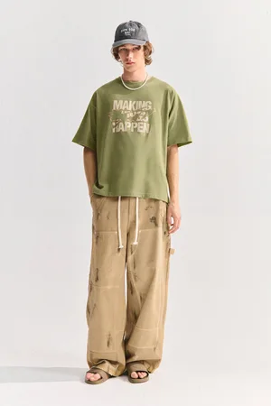 Pull&Bear Maglietta Stwd Fiore E Scritta