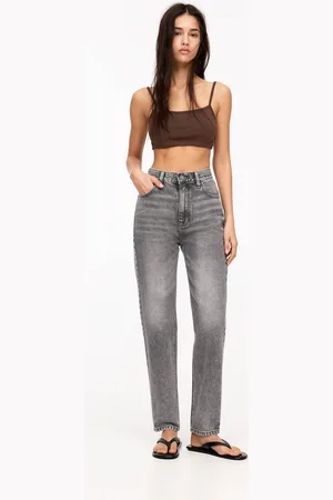 Pull&Bear Jeans Mom Fit A Vita Alta